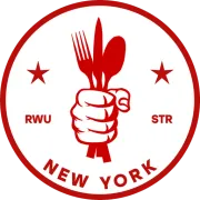 The inverted RWU-STR seal, red keyline on a white field